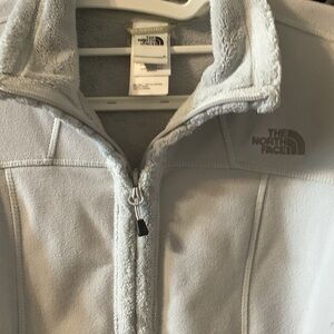 The North‎ Face Women's Soft gray,full zip fleece Jacket S/P